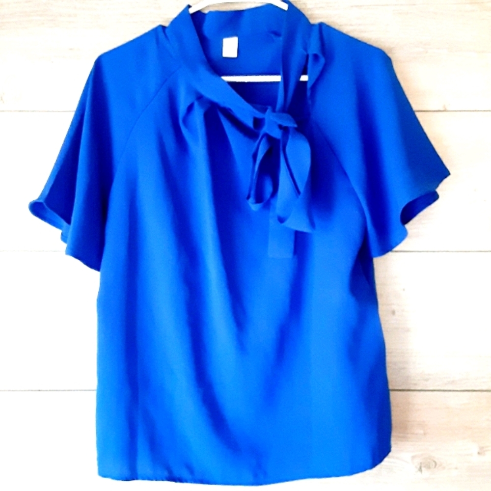 Blue dress top size Medium